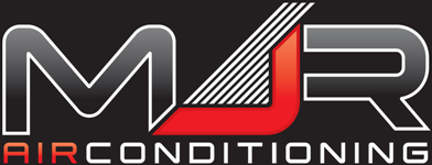 MJR Airconditioning new logo black background